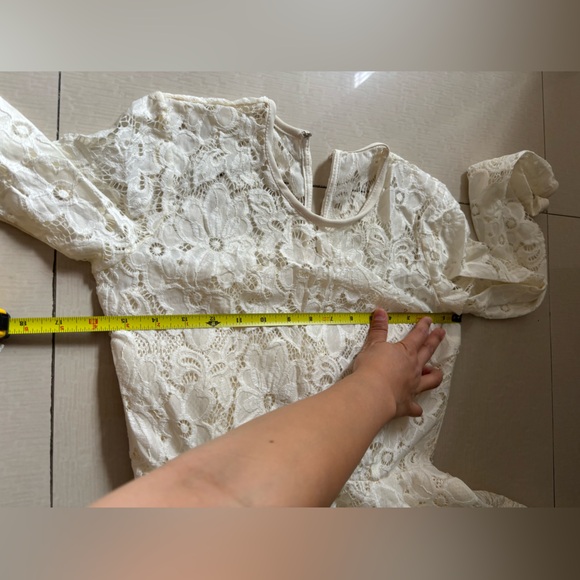 Bridal shower dress long sleeve lace - Picture 4 of 7